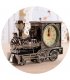 HD069 - Vintage Locomotive Desk Clock